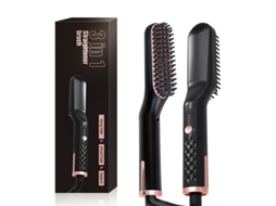 Alisador De Barba Masculino Chapinha Multifuncional Aquecimento Rápido De Cerâmica E Temperatura Ajustávelpreto Bisbisous*