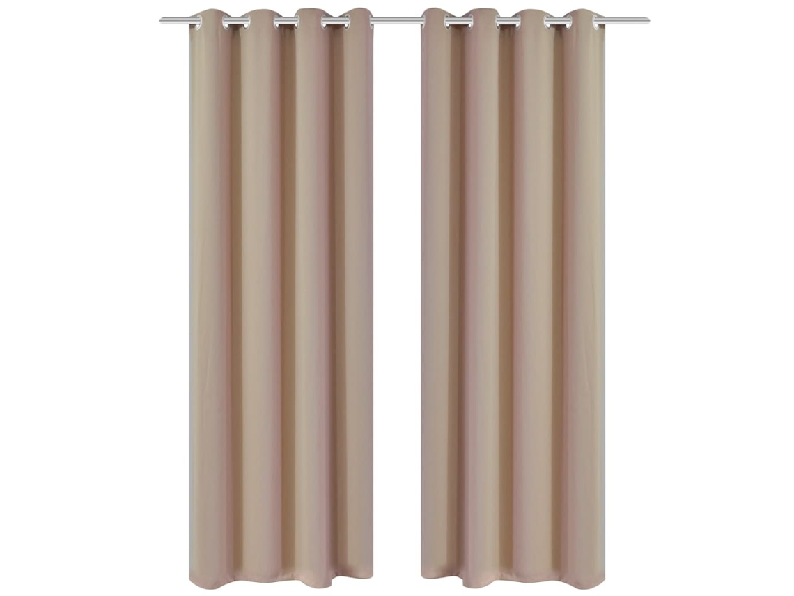 Curtain, Curtains Vidaxl Creme Tecido (135 X 245 Cm)