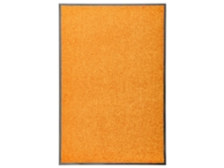 Vidaxl Tapete De Porta Lavável 60x90 Cm Laranja