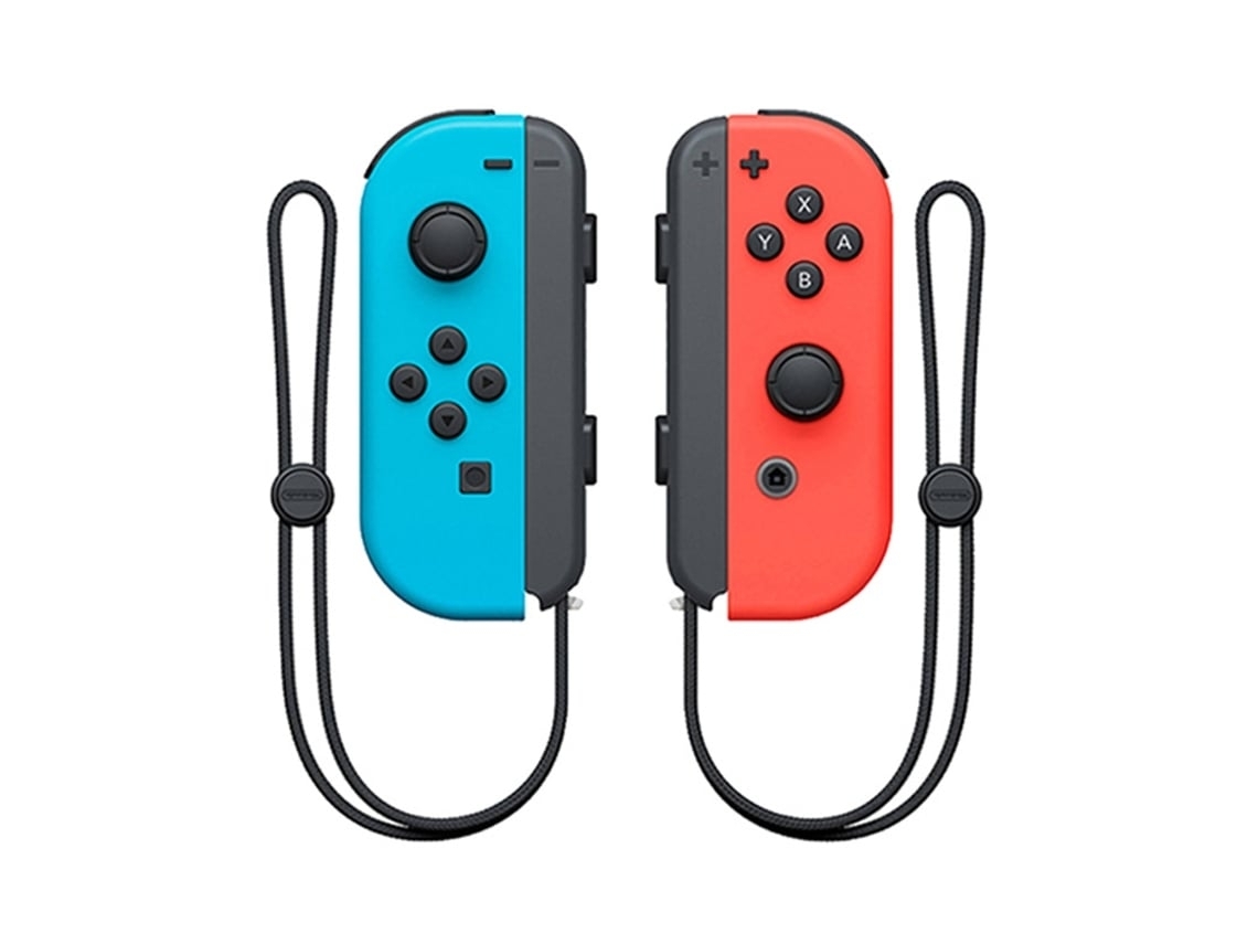 Comandos Joy-con Azul E Vermelho Não Originais Compatíveis Com Nintendo Switch - Par De Controladores Com Alças