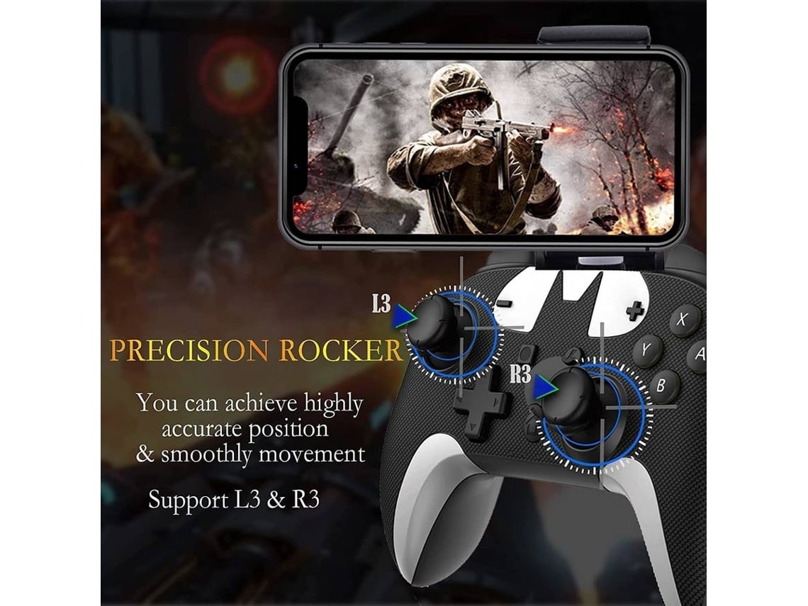 Controlador de Jogo Sem Fio Mfi para Iphone / Ipad Enkers Ios Mobile  Bluetooth Gaming Controller Gamepad Joystickgrau