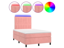 Box Spring Bed, Box Spring Beds Vidaxl Cor-de-rosa Veludo (120 X 190 Cm)