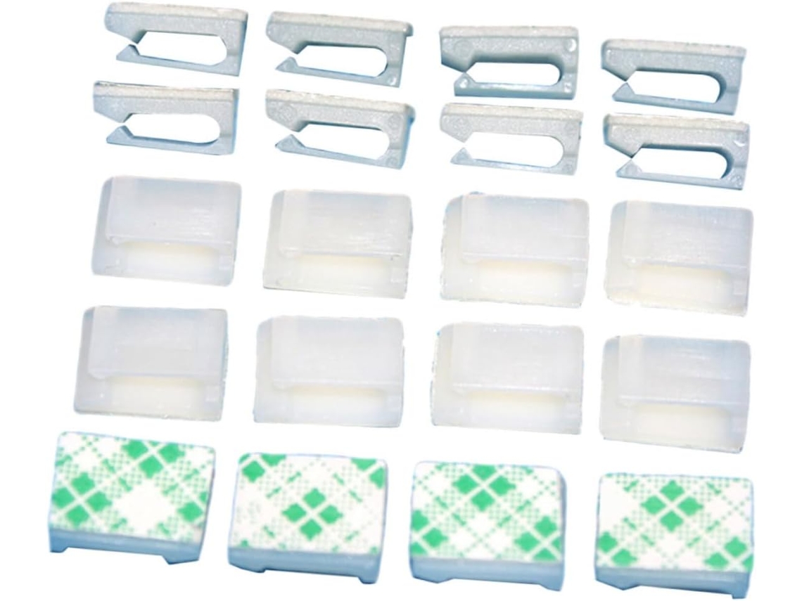 Conjunto De 80 Presilhas Adesivas Para Cabos