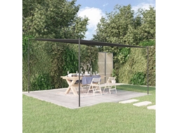 Gazebo 4x4 M 180 G/mâ² Tecido E Aã§o Antracite Dkd Home Decor