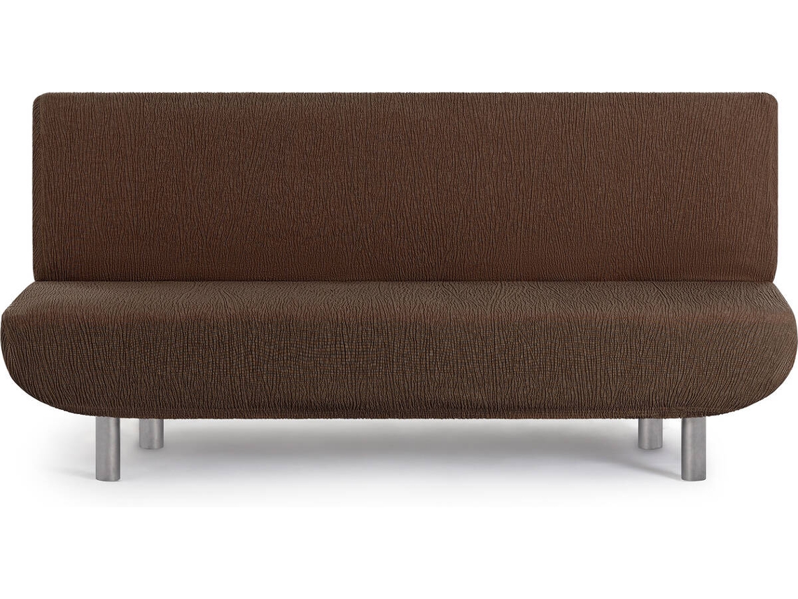 Capa de Sofá Clic Clac 3 Lugares EYSA Premium Troya Tecido Elástico (200 x 140 x 100 cm - Poliéster e Algodão - Marrón)