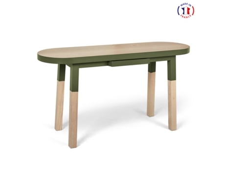 Consola Oval MON PETIT MEUBLE FRANÇAIS (Castanho - Madeira - 140 x 90 x 45 cm)