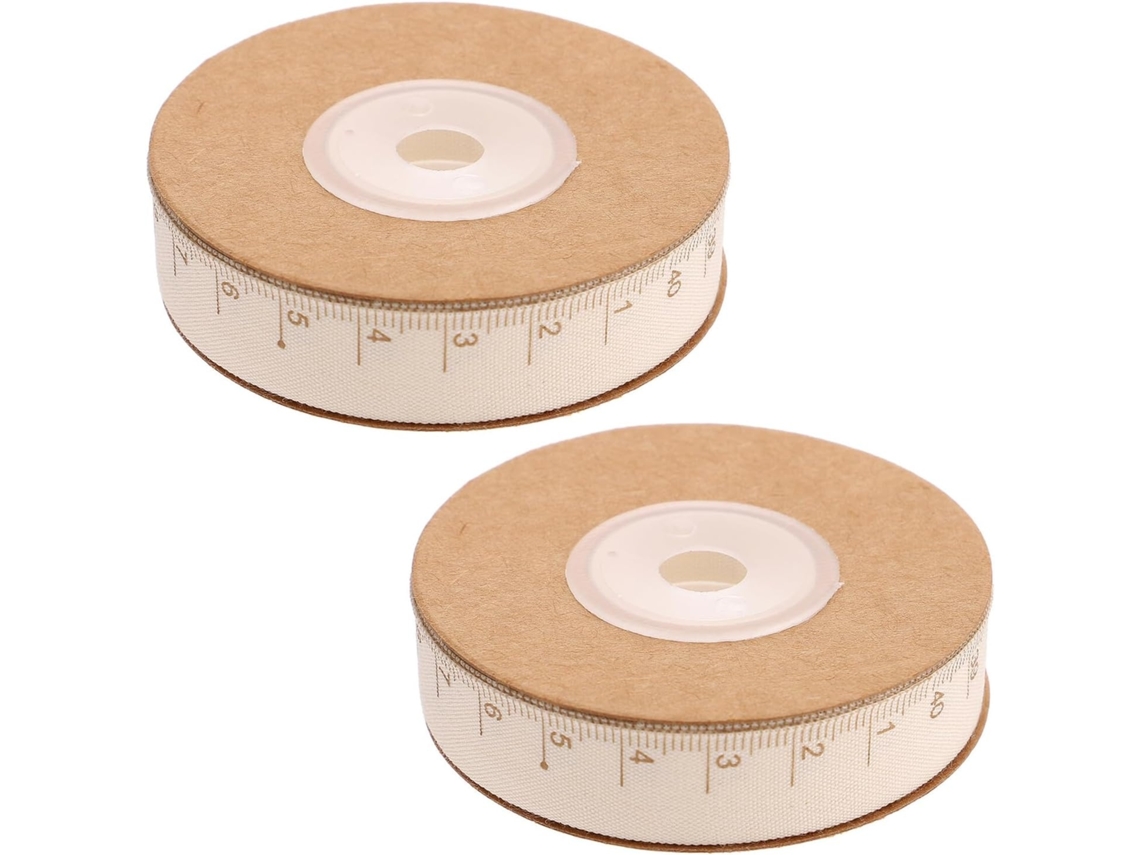 Lurelia Fita Métrica Adesiva 2 Rolos 5cm Algodão Para Costura E Artesanato
