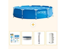 Intex Piscina Com Estrutura Redonda - 366x76 Cm - 5-peças S63