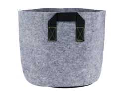 Saco de Plantio com Alças Tecido Não Tecido para Vegetais Flores Jardim 7 Gallon Cinza Preto