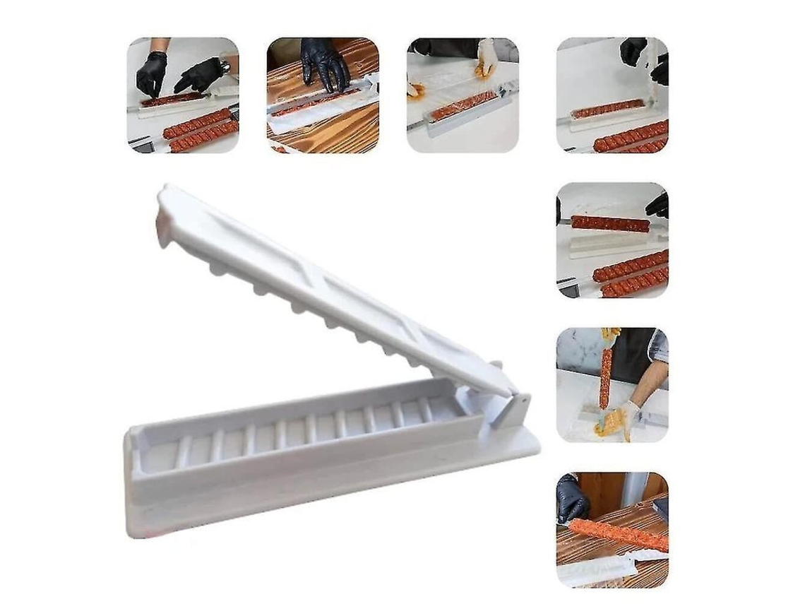 Forma manual para kebab, molde para kofta, prensa para kebab, feita de material durável e fácil de limpar, 2 peças.