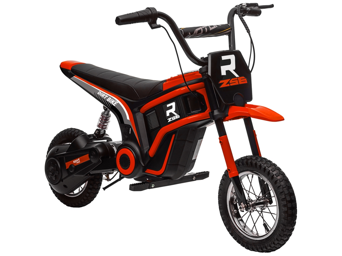 Moto Elétrica Infantil 24v Para 8‑12 Anos, 2 Velocidades 8‑16km/h, Quadro Metálico Robusto, Música, Brinquedo Veículo Exterior
