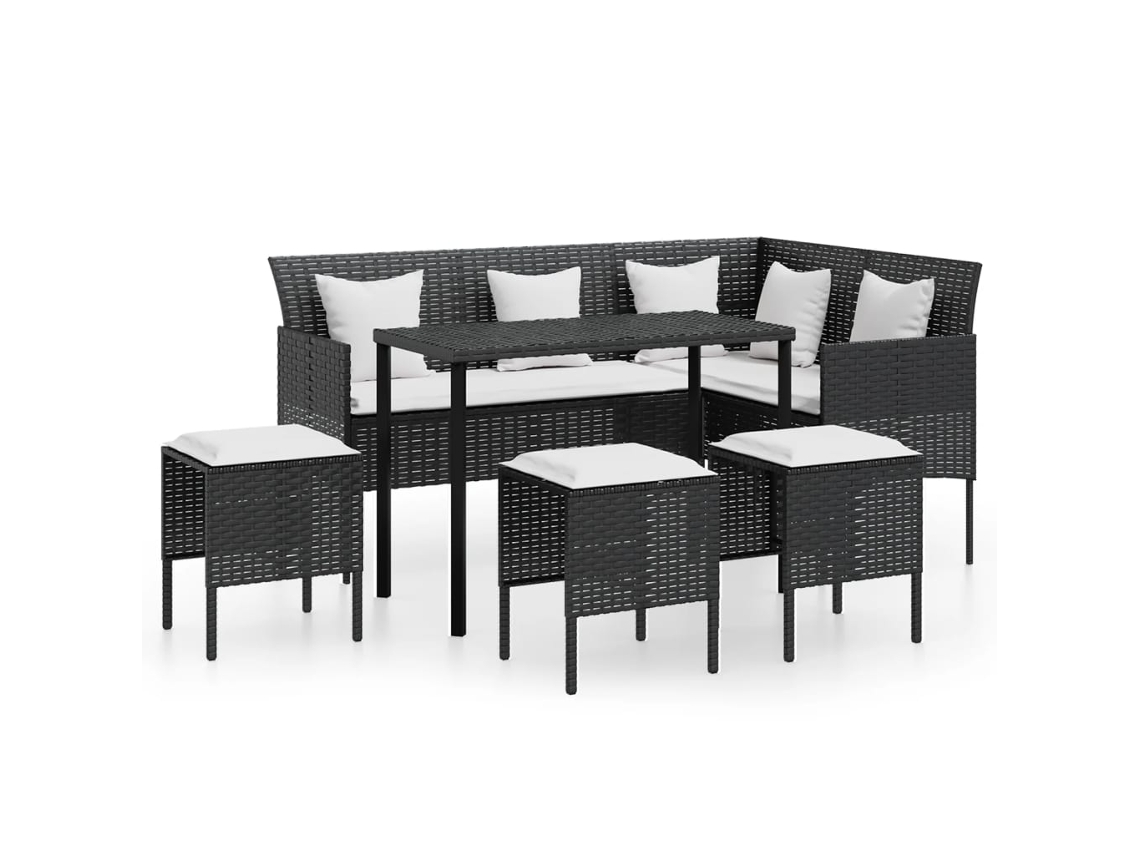 Couch Sofa Set, Couch Sofa Sets Vidaxl Preto Rattan / Vime (n/a)