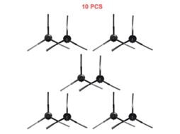 6/10 peças escova lateral robô aspirador de pó para proscenic m7 max/m7 pro acessórios de substituição