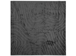 Conjunto 1 Tapete Moderno Vidaxl Antracite Poliéster (200 X 200 Cm)