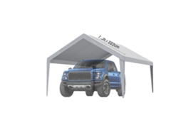 Carport Cobertura, Impermeável, Protegido Contra Uv, Cinza 13x20ft