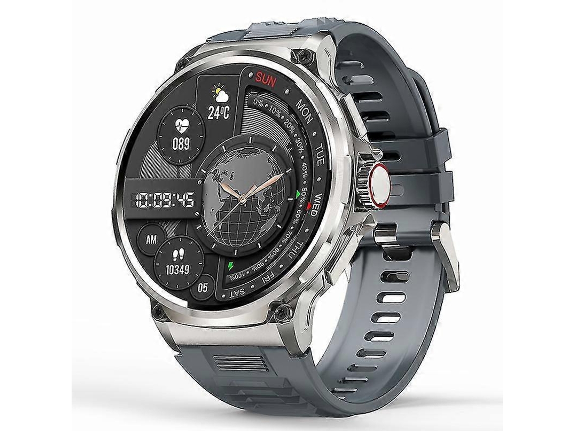 Relógio fitness multiesportivo V69 com tela HD de 1,85 polegadas e monitoramento de frequência cardíaca, à prova d'água IP68 Ly Ebike