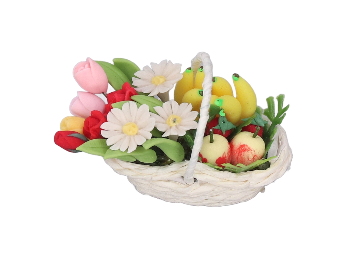 Mali flores de Argila Miniatura 1:12 para Decoração de Casinha de Bonecas Diy
