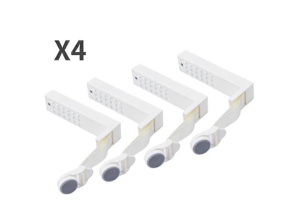 Conjunto De 4 Prendedores De Lençol Retráteis Para Uso Doméstico, Com Fivela Invisível E Sistema Antideslizamento.