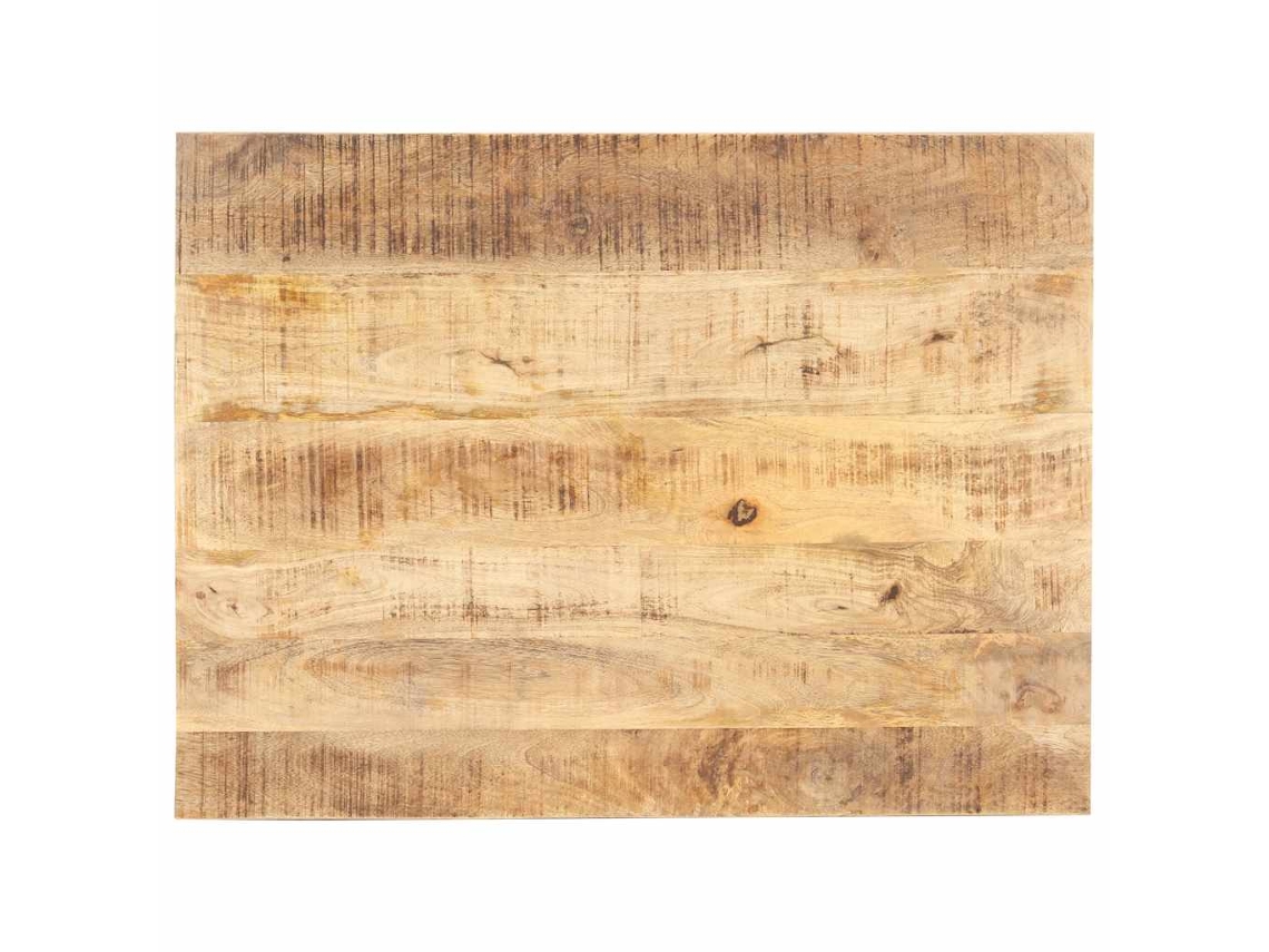 Vidaxl Tampo De Mesa Madeira De Mangueira Maciça 15-16 Mm 80x60 Cm