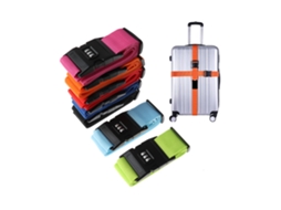 Alça de Bagagem Ajustável em Nylon com Fivela, Acessório de Viagem. MDUG (verde)