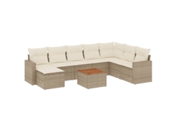 Garden Sofa Set, Garden Sofa Sets Vidaxl Bege Rattan / Vime (n/a)