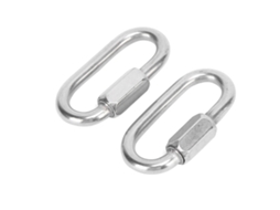 Carabina de Aço Inoxidável com Craveta para Escalada 6mm 2un