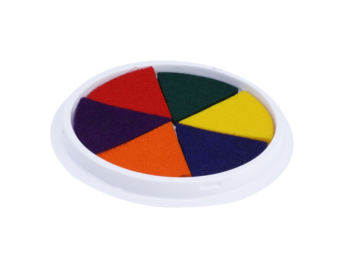 Primerox bloco de Tinta para Dedos Infantil 6 Cores Saudável Não Tóxico para Scrapbooking e Pintura