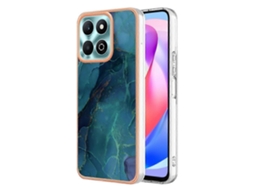 Capa De Celular Imd Dupla Face Com Revestimento Em Mármore Galvanizado Para Honor X6b