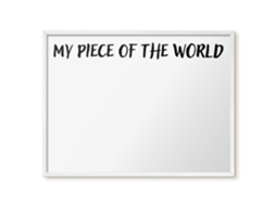 Magnetic Wall Board My Piece Of The World For The Office Espelharte (80x60 Cm)