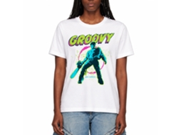 Rockinstone Army Of Darkness Movie Groovy White Adult T-shirt Size:xxl