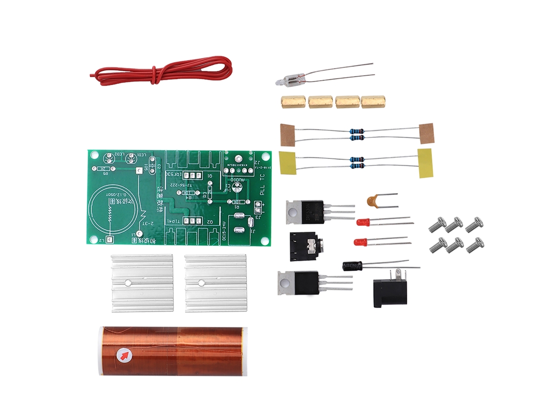 Kit Diy de Bobina de Tesla Mini Desmontado Alto falante de Plasma Módulo Eléctrico 15w Dc 15 24v 2a
