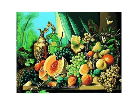 Tela Penélope Antiga Composição de Frutas 65x80cm Margot