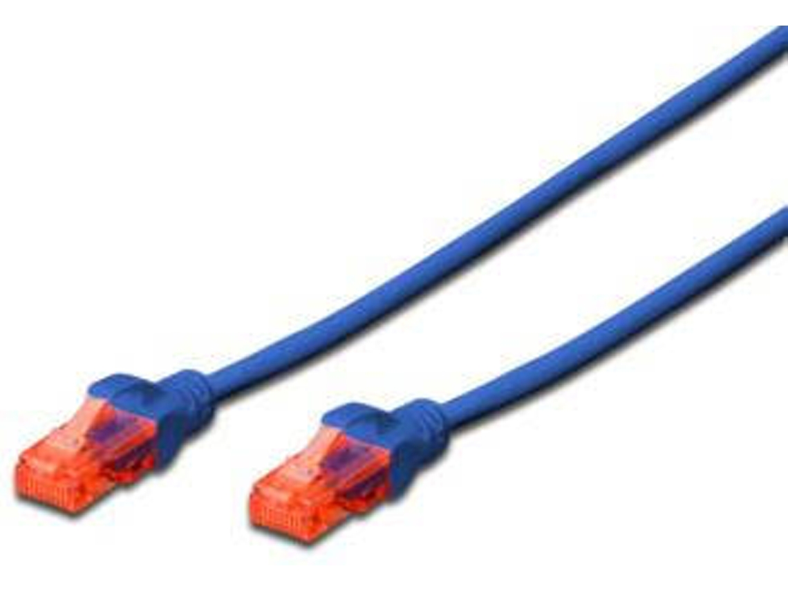 Cabo de Rede DIGITUS (RJ45 - 1 m - Azul)