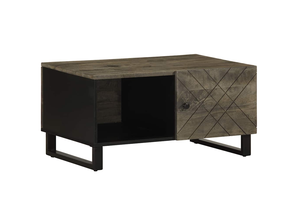 Coffee Table, Coffee Tables Vidaxl Preto Madeira De Mangueira