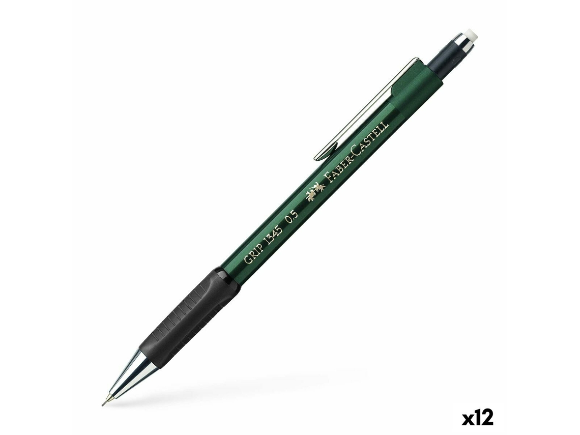 Lapiseira FABER-CASTELL Grip 1345 Verde 0,5 Mm 12 Unidades