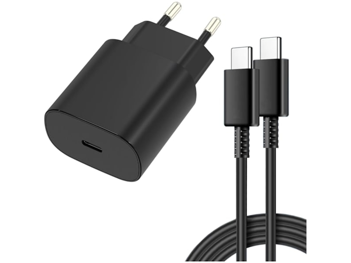 25w Compatível Com Adaptador Rápido Samsung E Cabo Usb-c De 1m, 3 Un