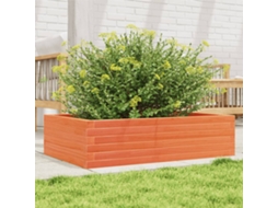 Vidaxl Vaso/floreira De Jardim 90x60x23 Cm Pinho Maciço Castanho-mel