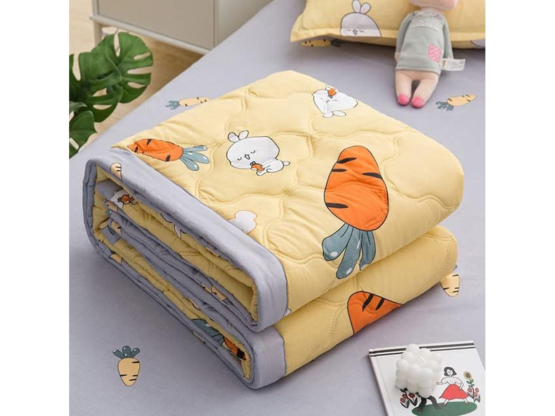 Edredom de Primavera/verão Lavável na Máquina para Solteiro e Casal Ideal Adultos Crianças Feito Patchwork Fin