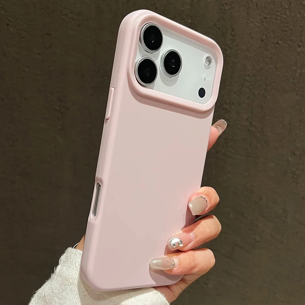 Capa De Silicone Líquido À Prova De Choque Para Iphone (iphone 17 Rosa), Capa Protetora Macia.