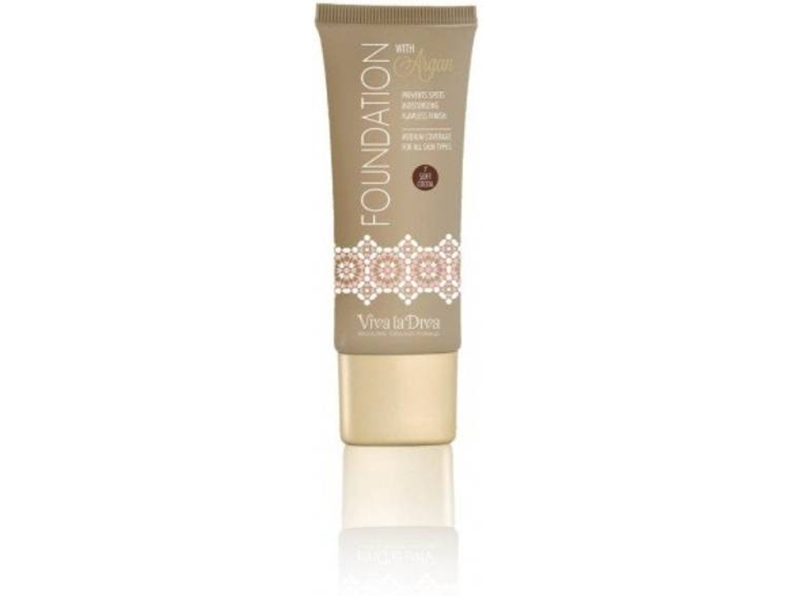 Base VIVA LA DIVA com Argan: 07 Soft Cocoa (40 ml)
