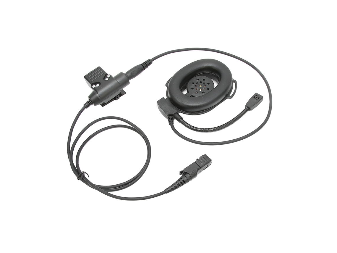 Fone De Ouvido Unilateral Para Capacete De Moto Headset Para Motorola Xir P6600 P6620 Dp2400 Mtp3250 Dep550 Preto