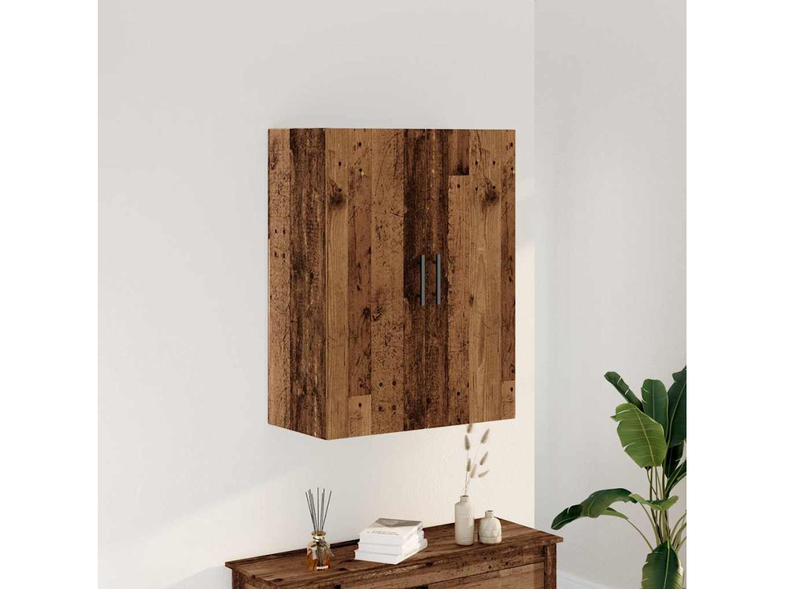 Vidaxl Armário De Parede 69,5x34x90 Cm Madeira Velha