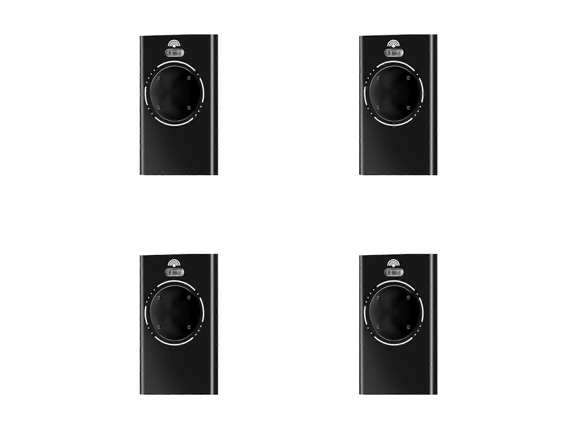 Controle Remoto para Porta de Garagem 868mhz com 4 Botões, preto BRILVIBERA