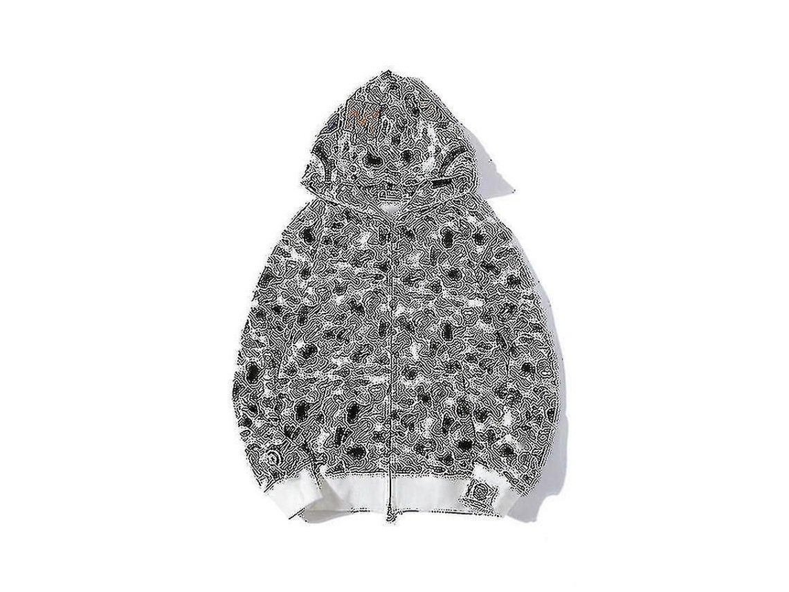2026 sudadera com Capuz Camuflagem para Menino Jaqueta Solta Cremallha Poliéster Estilo Casual