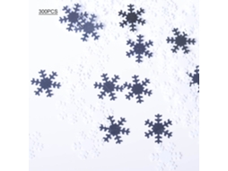 Laxiscreed Sequins Brancos Prateados 18mm Com Estampas De Floco De Neve Para Decoração Natal Diy