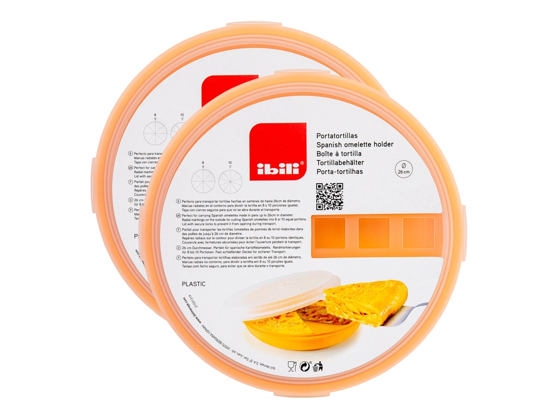 2 Recipientes IBILI Porta Tartes 26 cm