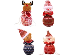 Sacolas de Doces de Natal, Tecido, Maçãs com Cordão AQUAFORGE