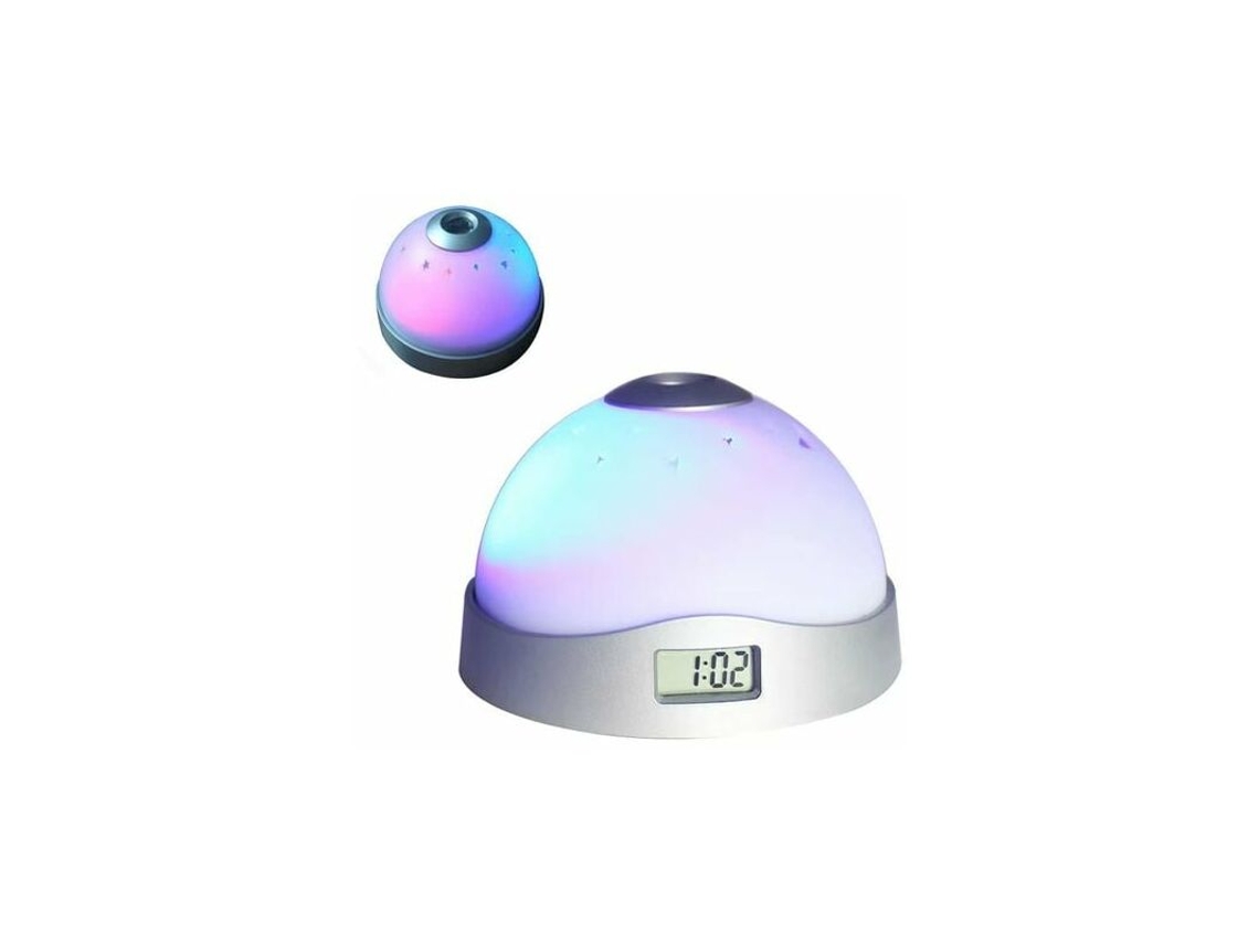 Despertador com Projetor de Teto, Relógio Digital com Luz Ambiente para o Quarto BRILVIBERA