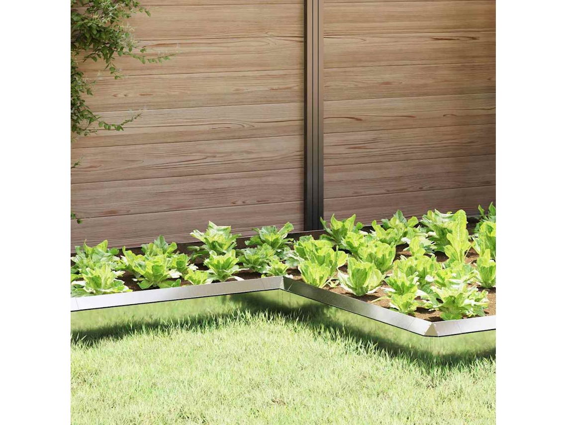 Vidaxl Cerca De Caracol 10 X 10 X 25 Cm Aço Galvanizado Prateado