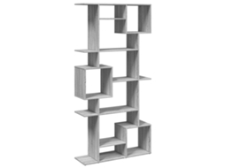 Book Cabinet, Book Cabinets Vidaxl Cinzeto Madeira Processada (n/a)